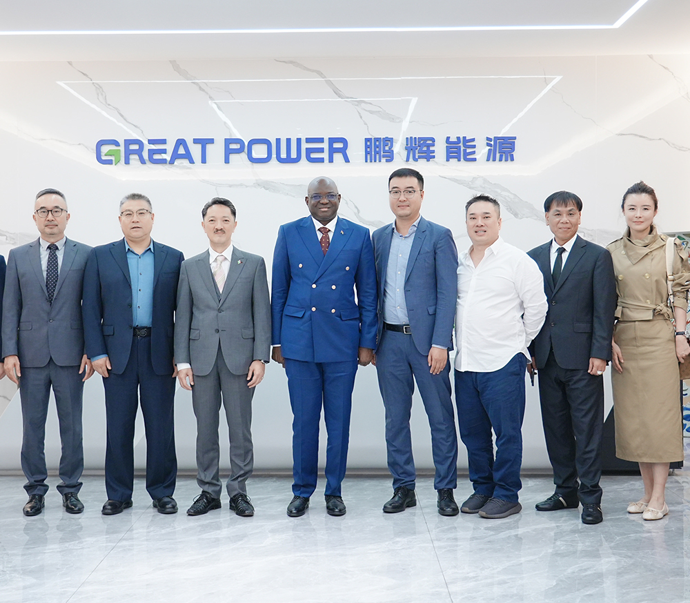 Embaixador da República da Gâmbia visita a Great Power para discutir projetos de energia solar e armazenamento de energia na África Ocidental